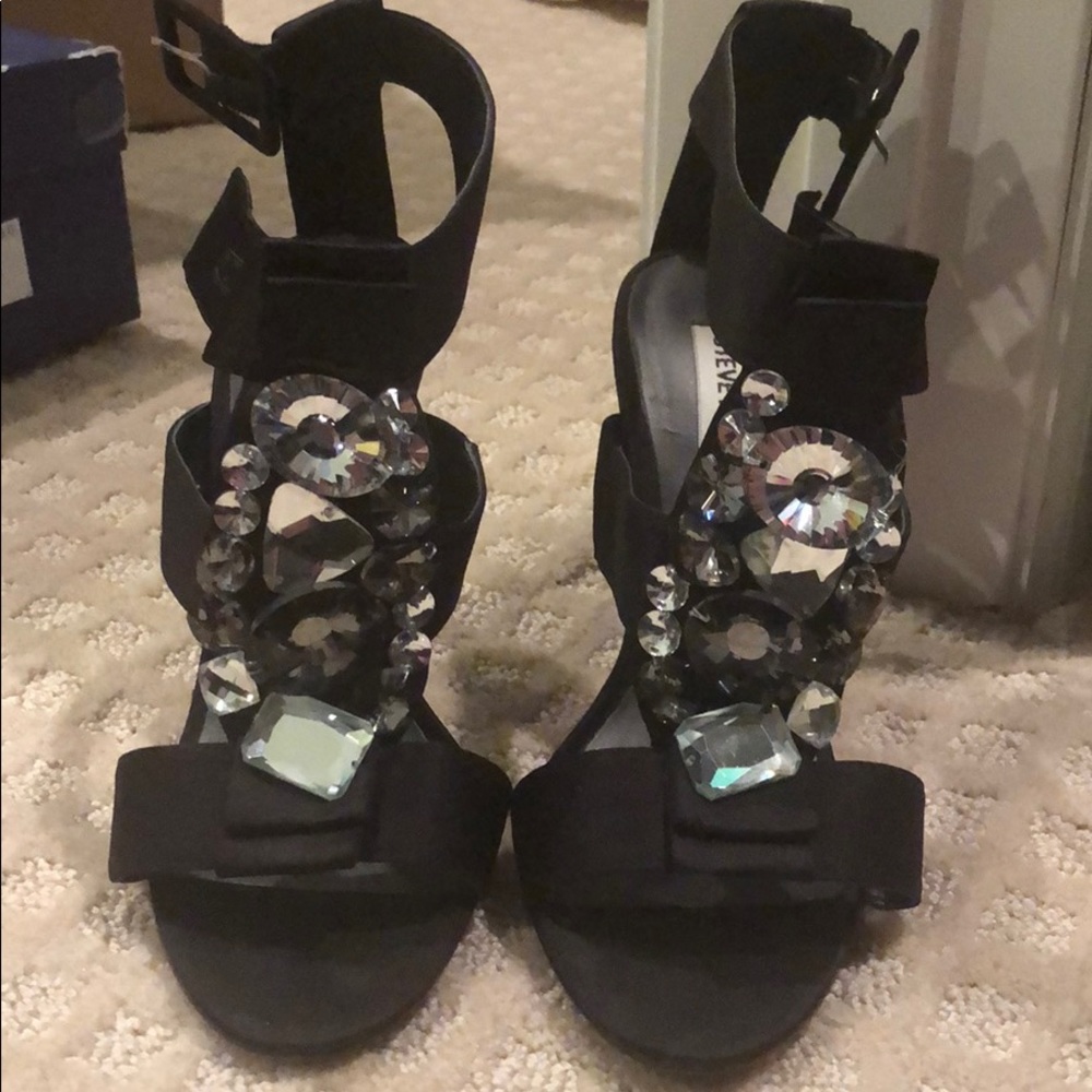 Crystal Satin heels